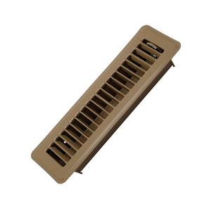 lot 4359 image: Howeall 2 x 10 Floor Register - Heavy Duty Steel Walkable Floor Vents - Easy Adjust Air Supply Lever - Vent Covers for Home (Brown)