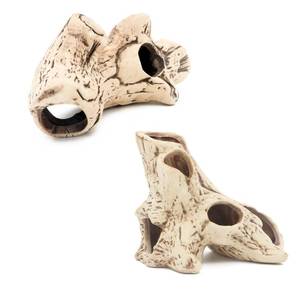 lot 4360 image: ALEGI Aquarium Decoration Rock Caves, Hideaway for Shrimp, Cichlid, Betta Fish Hideout Decor, Safe for Freshwater and Saltwater Tanks (TreeStumpLS) - Retail $16