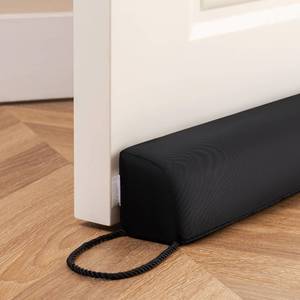 lot 4361 image: Sunolga Water Resistant Door Draft Stopper Blocks Hot and Cold Air with Removable Washable Cover for Bottom of Door, All-Season Seal for Wind, Door Sweep for Gaps Up to 3, Home Essentials, 38, Black - Retail $19