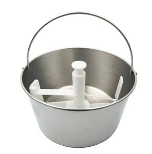 lot 4367 image: Oliboni 2.1 Quart Stainless Steel Mixing Bowl, Replacement Mixing BladeChurn BladeIce Cream Paddle for Whynter ICM-201SB ice cream maker