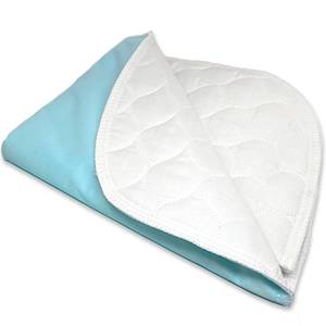 lot 4375 image: RMS Ultra Soft 4-Layer Washable and Reusable Incontinence Bed Pad - Waterproof Bed Pads, 24X36 - Retail $19