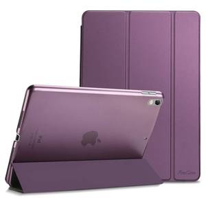 lot 4381 image: ProCase Smart Case for 10.5 iPad Air 3rd Generation 2019  iPad Pro 2017, Slim Stand Cover with Translucent Frosted Back for iPad Air 3 -Purple - Retail $17