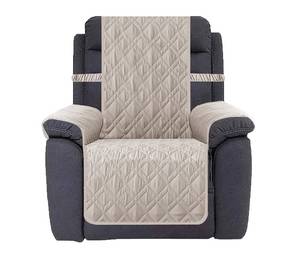 lot 4408 image: Ameritex Waterproof Nonslip Recliner Cover Stay in Place, Dog Chair Cover Furniture Protector, Ideal Recliner Slipcovers for Pets and Kids (Khaki, 23) - Retail $25