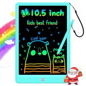 lot 4415 image: BUKEBU LCD Writing Tablet Doodle Board,10.5 inch Colorful Drawing Pad,Electronic Drawing Tablet, Drawing Pads,Travel Gifts for Kids Ages 3 4 5 6 7 8 Year Old Girls Boys (Blue).  - Retail $14
