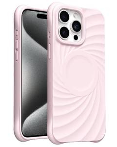 lot 4421 image: ORNARTO Vortuxe for iPhone 15 Pro Max Case 6.7  2X MIL-STD Drop Protection  Compatible with MagSafe  Sleek Aesthetic Liquid Silicone Phone Cover - Pink Quartz - Retail $33