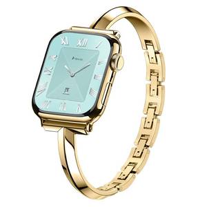 lot 4459 image: Missair Thin Band Compatible with Apple Watch 38mm 40mm 41mm 42mm 44mm 45mm 46mm 49mm for Women, Slim Bracelet Designer Dressy Stainless Steel Metal Strap for iWatch Series 11 10 9 8 7 6 5 4 SE Ultra - Retail $25
