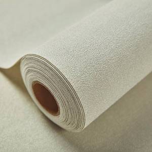 lot 4466 image: QYSUMIAO Fabric Grasscloth Texture Self-Adhesive Wallpaper Linen Peel and Stick Wallpaper Easy to Apply Removable Easy to Clean for Bedroom Livingroom Cabinet 16.5inx236.2in -Cyan Beige - Retail $40