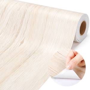 lot 4488 image: Mooliwe Fade-resistant Bulletin Board Paper, 11.81inx32.81ft, White Wood Grain Style, Self-adhesive, Poster Art Craft Supplies for Classroom Office Home Decor Gift Wrapping Floor Poster Covering Table - Retail $19