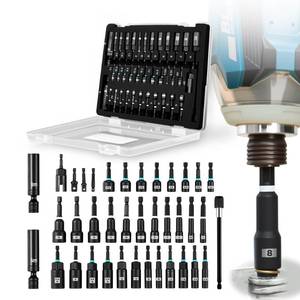 lot 4545 image: Saker Magnetic Nut Driver Set- Impact-Grade Sockets, Deep Well Sockets, Spark Plug Removal, Hex Adapters & Steel Storage Case for Mechanics (38PCS)
