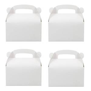 lot 4549 image: Oletx 30-Pack White Party Favor Treat Boxes, Goodie Gable Paper Gift Boxes with Handles. Perfect for Wedding, Birthday, Graduation, Babyshower. - Retail $10