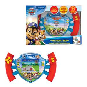 lot 4575 image: Lexibook, Paw Patrol Cyber Arcade Motion Console with Gesture Control, Color LCD Screen 2.8 and 50 Games Including 10 from Paw Patrol Universe, JL3180PA - Retail $42