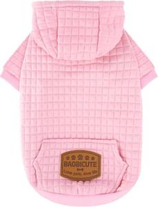 lot 4584 image: 1 Pack Dog Hoodie Sweaters for Small Medium Dogs Warm Dog Clothes for Large Dogs Soft Waffle-Like Laminated Sweatshirt Bulldog - Retail $9