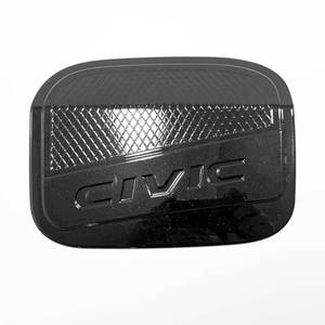 lot 4655 image: YINGTUU for Honda Civic 10th Gen 2016-2021 Sedan Accessories Sport Auto Fuel Tank Cover Trim Oil Gas Door Cap Car Exterior Decoration Sticker Glossy Black Style