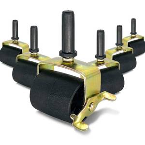 lot 4669 image: IRENPORU 6 PCS Heavy Duty Locking Metal Casters for Bed Frame Replacement Parts, Rollers, Wheels for Furniture Socket - Retail $17