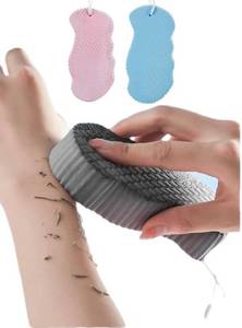 lot 4704 image: Magic Exfoliating Bath Sponge,3D Super Soft Exfoliating Bath Sponge, Skin Friendly and Reusable for Adults Children and Pregnant Women. (BluePink) - Retail $8