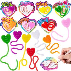 lot 4706 image: JOYIN 28 Packs Valentines Day Sticky Heart Toys, Classroom Exchange Gift for Kids, Classroom and Holiday Reward Prizes, Valentines Party Favors, Bring fun to children, Party Favors - Retail $12