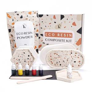 lot 4724 image: Tassika Eco Resin Kit for Beginners 2lbs, Terrazzo Resin Kit, Complete Resin Powder Kit - Retail $27