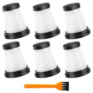 lot 4823 image: Garbage fighter 6 Pack HEPA Filters Replacement Parts for MOOSOO K12 K12 PRO K13 Handheld Cordless Vacuum Cleaner Washable Accessories Filter - Retail $10
