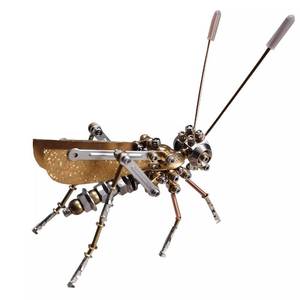 lot 4826 image: Mechanical Metal DIY 3D Insect Cricke Model Brass Puzzle Kits Puzzle for Adults, Steampunk Electric Mechanical, Assembly DIY Gift Craft Hobby for Men Christmas Decorations(Cricket) - Retail $25