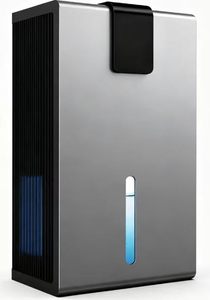 lot 4835 image: Dehumidifier, Dehumidifiers for Home 98 OZ Water Tank, (1000 sq.ft) Dehumidifier for Basement Bedroom Bathroom with Auto Shut Off, Digital Display, 7 Colors LED Light, Grey