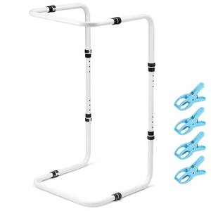 lot 4839 image: QWORK Blanket Lifter for Feet Lift Bar, 24-32 Heavy Duty Bed Sheet Riser Blanket Support Holder, for Leg Knee Ankle Post Recovery - Retail $36
