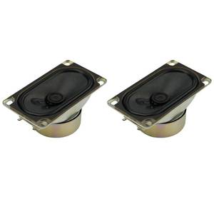 lot 4846 image: Speaker, 4Ohm 10W Horn Stereo Amplifier DIY Accessory, Diameter 90MM3.54inch Width 50mm1.97inch Height35MM1.57inch, with 20CM Terminal Cable. (2 Pack Weight276G) - Retail $11