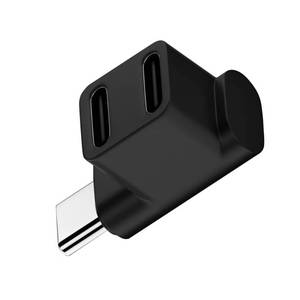 lot 4876 image: NFHK 10Gbps USB3.0 Type C Male to Dual Female Power Data Splitter Adapter Up Angled Compatible with Steam Deck Laptop - Retail $9