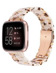 lot 4879 image: Wearlizer Resin Band Compatible with Fitbit Versa 2Fitbit VersaVersa Lite Bands Women Men, Lightweight Bracelet Replacement Wristband Strap for Versa 2 Smartwatch