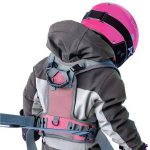 lot 4897 image: Sklon Ski and Snowboard Harness Trainer for Kids - Teach Your Child the Fundamentals of Skiing and Snowboarding - Premium Training Leash Equipment Prepares Them to Handle the Slopes (Pink Snowflake) - Retail $35