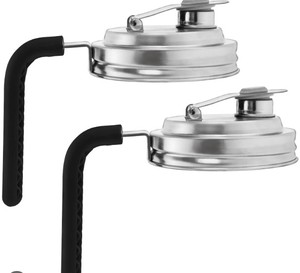 lot 4620 image: 2pk Mason Jar Pour Lids