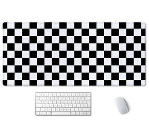 lot 4627 image: Black and White Checkered Large Mousepad