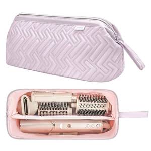 lot 4960 image: Leudes Hair Tools Travel Bag for Shark Flexstyle Carrying Case Portable Shark Hair Air Wrap Dryer Case Waterproof Dustproof Flat Curling Iron Travel Organizer (Lavender Violet) - Retail $17