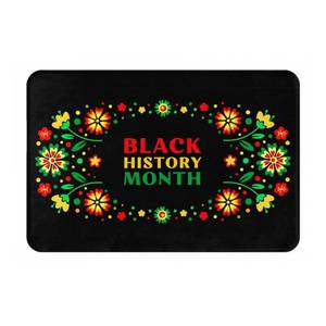 lot 5014 image: Rqzwdq Black History Month 2024 Doormats Door Mat Non Slip Rug Welcome Mats Decorative Rugs for Entrance Bedroom Bathroom Outdoor Indoor 16  24 Inches - Retail $10