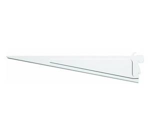lot 5040 image: ClosetMaid 2853 ShelfTrack 12-Inch Locking Shelf Bracket, White, Quantity 6 - Retail $39