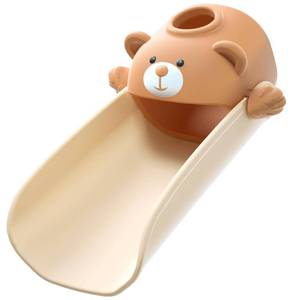 lot 5056 image: Skyroku Faucet Extender for Toddlers, Sink Extenders with Temperature Sensitive for Kids Hand Washing Sink Faucet Extension,Suitable for Bathroom Sink, Kitchen,Bathtub (Brown) - Retail $9