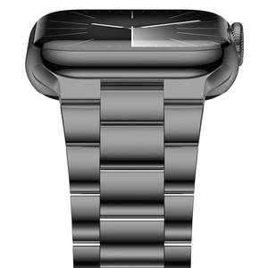 lot 5086 image: iiteeology Lightweight Stainless Steel Band Designed for Apple Watch Series 1-11, 42mm, 41mm, 40mm, 38mm, SE2&SE3, Replacement iWatch Bands for Women,Space Gray - Retail $20