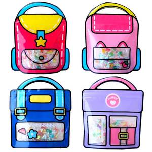 lot 5138 image: NAISEN 28PCS Valentines Day Gift Bags for Kids Classroom with Handle, Large Valentines Goodie Bags with Stand-up Bottom, Grip Seal Treat Bags Students Back to School Party Favor Bags Candy Bags - Retail $7