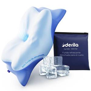 lot 5151 image: Derila Ergo Pillowcase Cervical Neck Pillow for Sleeping Pillow Case Contour Memory Foam Pillows for Back, Side Sleeper (Pillowcase - 21.25 x 14.17 x 4.72 in) Pillow Case only - Retail $27