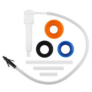 lot 5156 image: Transmission Fluid Pump Kit,Gear Oil Pump for Quart Bottle Wide Mouth & Gallon Bottle,Gear Oil Transfer Pumps Kit with 4-Size Bottles Cap Adapters-Transfers Gear Oil,Transmission Fluid and Antifreeze - Retail $11