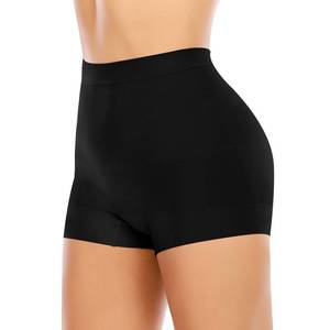 lot 5162 image: Werena Seamless Shaping Boyshorts Panties for Women Tummy Control Shapewear Slip Shorts Under Dress Underwear (Basic Black-5,M) - Retail $15