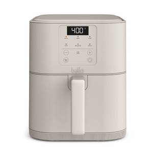 lot 5168 image: bella 6 Qt Slim Air Fryer, Fits-anywhere�� Kitchenware, EverGood�� Ceramic Nonstick Coating, Adjustable Temperature, 6 Preset Cooking Options, 60 Min Auto Shutoff w Audible Tone, 5lb Capacity, Oatmilk - Retail $60
