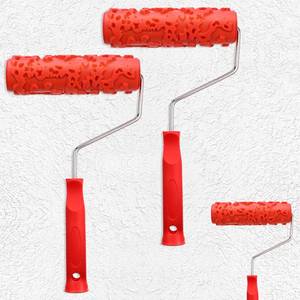 lot 5180 image: Yuanan 2 Pcs Texture Roller 7 Drywall Texture Roller Decoration Textured Paint Rollers Pattern Rubber Rollers Textures Tool DIY Decorative Art Paint for Walls, Furnitures and Floors DIY Paints Art - Retail $19