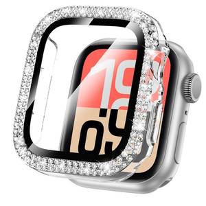 lot 5190 image: Goton 44mm Bling Case Compatible for Apple Watch Screen Protector Series 6 5 4, SE 321 for Women, Glitter Diamond Rhinestone Face Cover for iWatch 44 mm Accessories - Retail $7