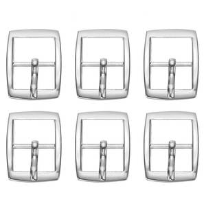lot 5193 image: PATIKIL Single Prong Buckle, 6 Pcs 0.6 Inch Adjustable Metal Roller Buckle Oval Center Bar Buckle Belt Buckle for Bag DIY Craft Purse Strap Shoe Belt Making Accessories, Silver Tone