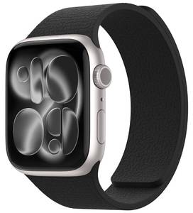 lot 5299 image: Magnetic Silicone Band Compatible with Apple Watch Band Ultra 321 & SE 321 & Series 11 10 9 8 7 6 5 4 3 49mm 46mm 45mm 44mm Strong Magnetic Clasp, Waterproof & Adjustable (Black) - Retail $18