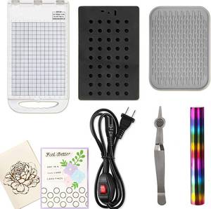 Hot Stamping Foil Machine Embossing Machine Set for Foilpress Heat Press Crafting Foiling Transfer Hot Foil and Press Machine 110V Stamping Scrapbooking Tool Foilpress Foiling Machine Crafts Gift - Retail: $90