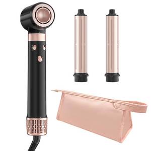 Dual Voltage 3 in 1 Hot Hair Styler High-Speed Hair Dryer with Air Styler with Long Barrel Air Styler, European Hair Tools Styling, Fast Drying and Quick Styling, Travel Case,Gifts for Women - Retail: $80