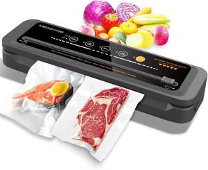 lot 5380 image: MegaWise Vacuum Sealer Machine  80kPa Suction Power Compact One-Touch Automatic Food Sealer with External Vacuum System  Dry Moist Fresh Modes for All Saving needs - Retail $40