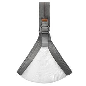 lot 5388 image: Baby Sling Carrier Newborn to Toddler Adjustable One-Shoulder Design with Hip Seat Support, Labor-Saving Baby Wraps Carrier 10-30 lbs(Mesh,Gray) - Retail $24