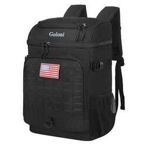 lot 5410 image: Cooler Backpack, 30 Can Backpack Cooler 4-Sided Cold Retention Technology, Lightweight & Hands-Free for Beach, Camping, Hiking, and Tailgating - Retail $37